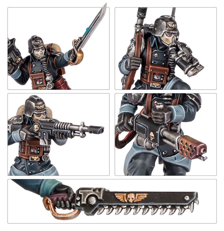 Warhammer 40,000 Death Korps of Krieg miniatiūrų surinkimo rinkinys