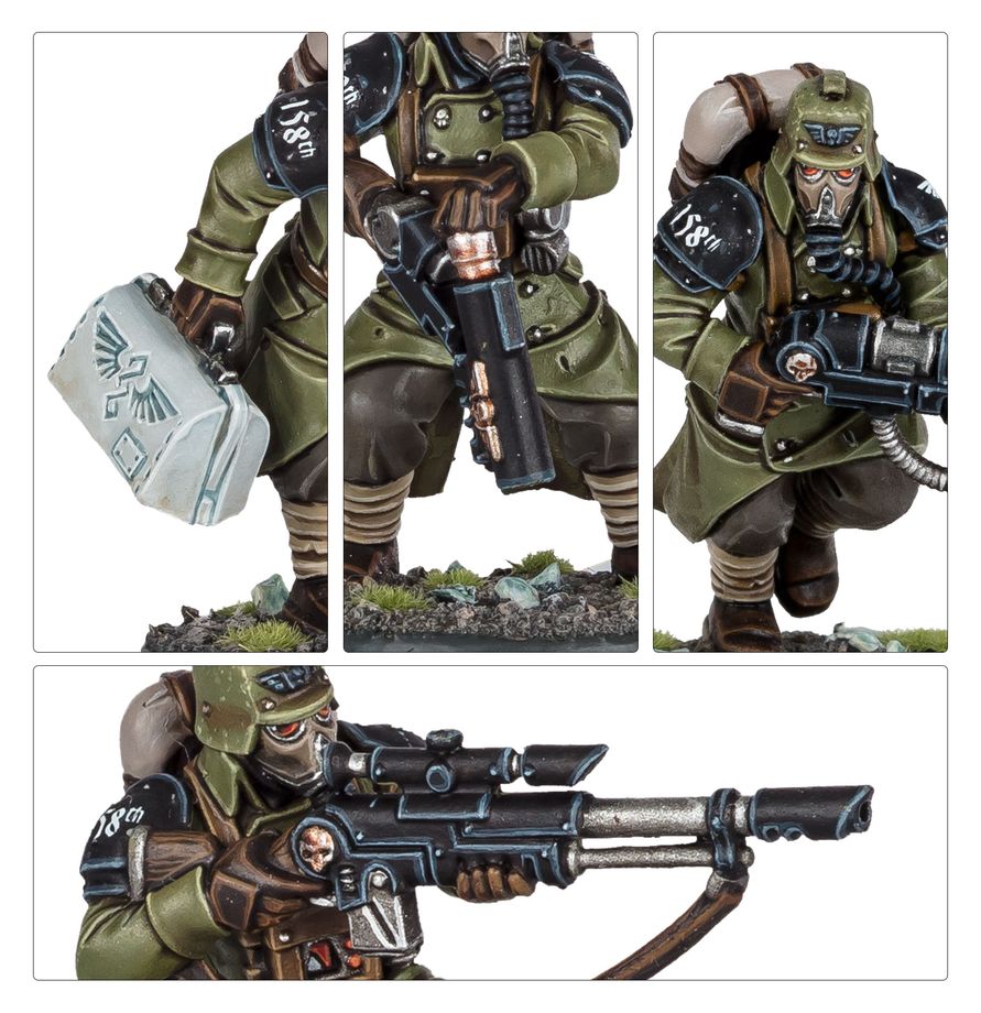 Warhammer 40,000 Death Korps of Krieg miniatiūrų surinkimo rinkinys