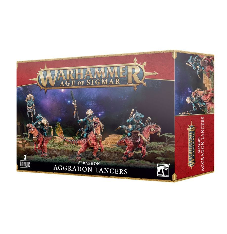 Warhammer Seraphon: Aggradon Lancers Miniature Set