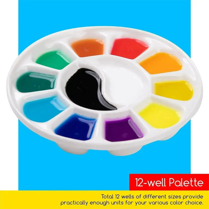 MEEDEN Round Porcelain Palette