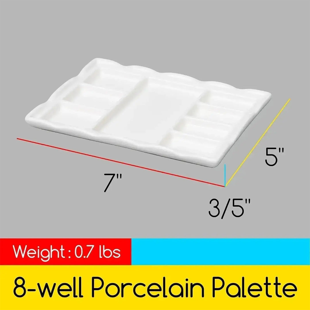 MEEDEN porcelianinė stačiakampė paletė