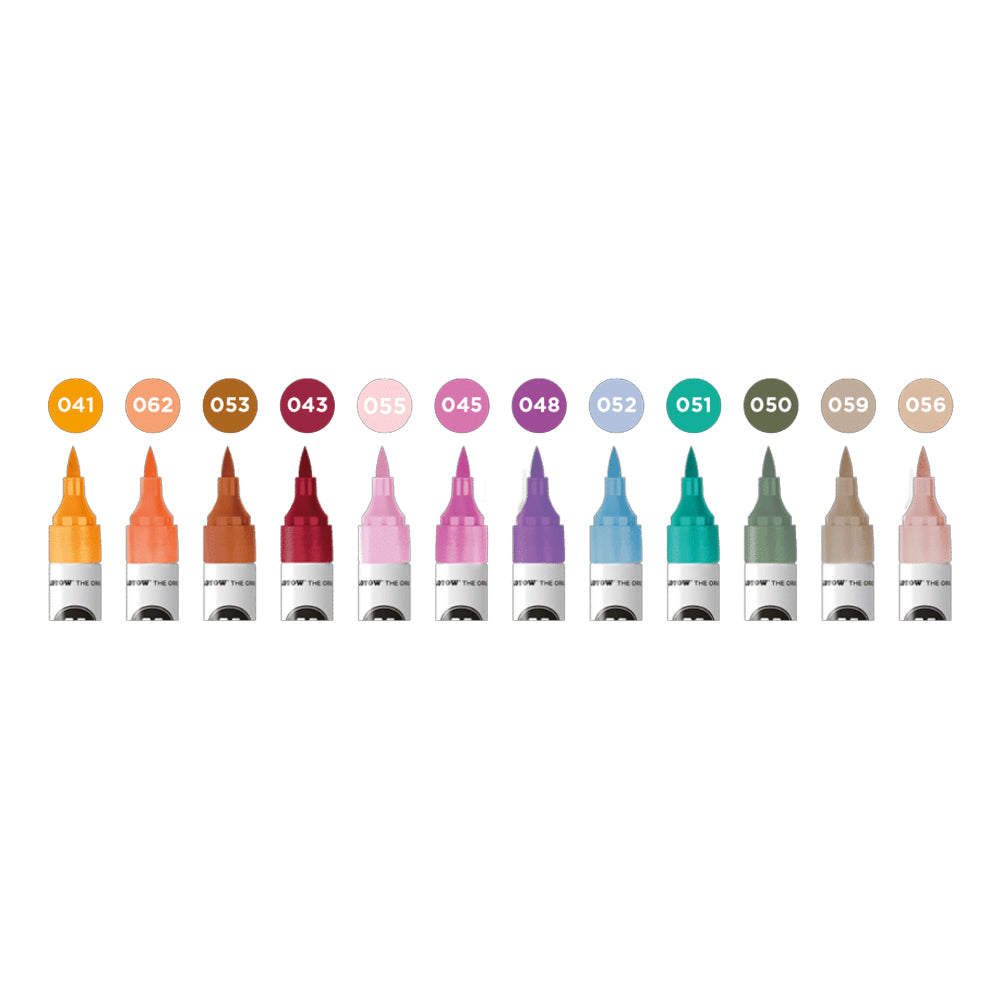 Molotow Aqua Color Brush Basic Set 2, 12 pcs.