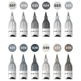 Molotow Aqua Color Brush Grey Set, 12 pcs.