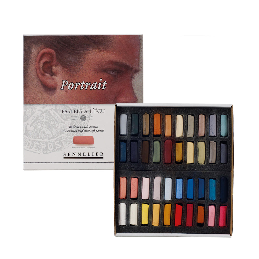 Sennelier Half-Stick Soft Pastels Portrait Set, 40 Colours