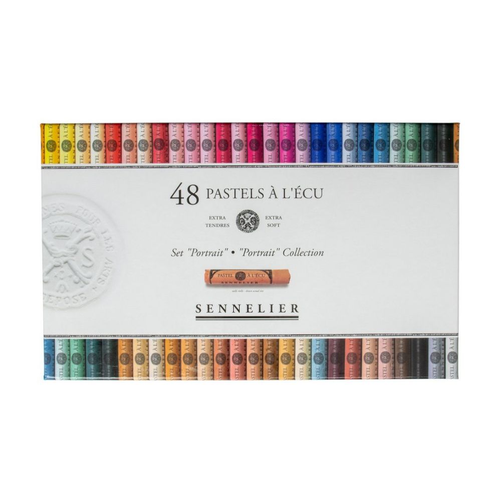 Sennelier sausų pastelių rinkinys portretams, 48 spalvos