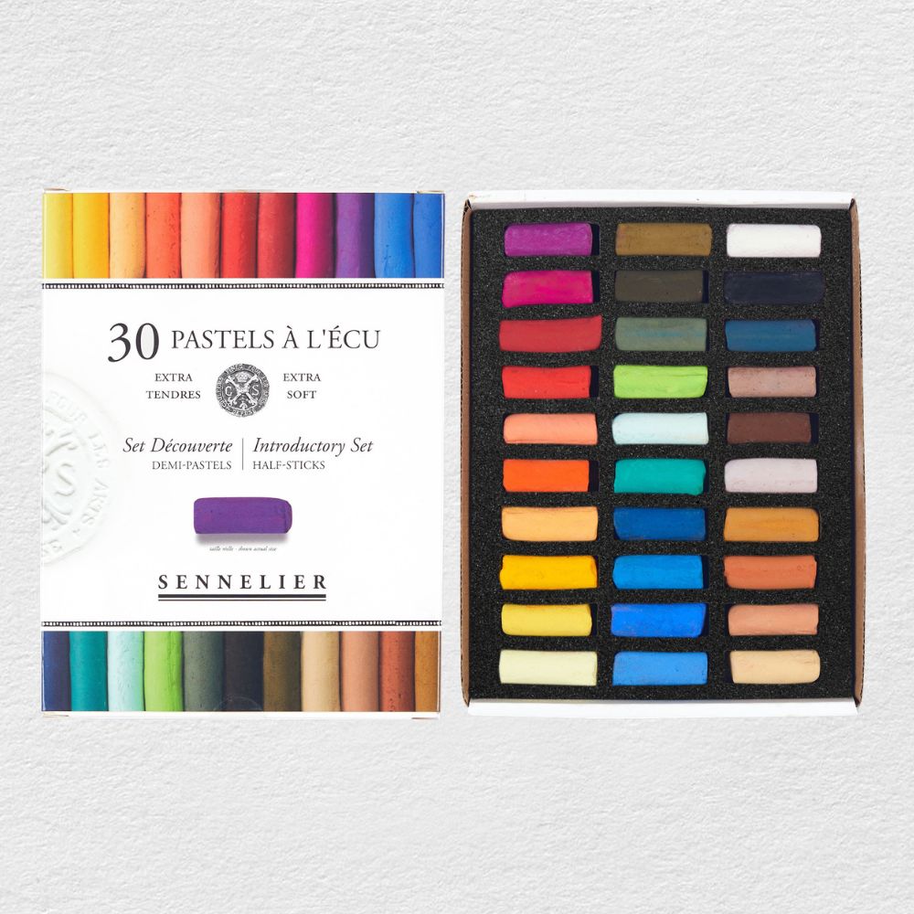 Sennelier ½ dydžio sausų pastelių pažintinis rinkinys, 30 spalvų
