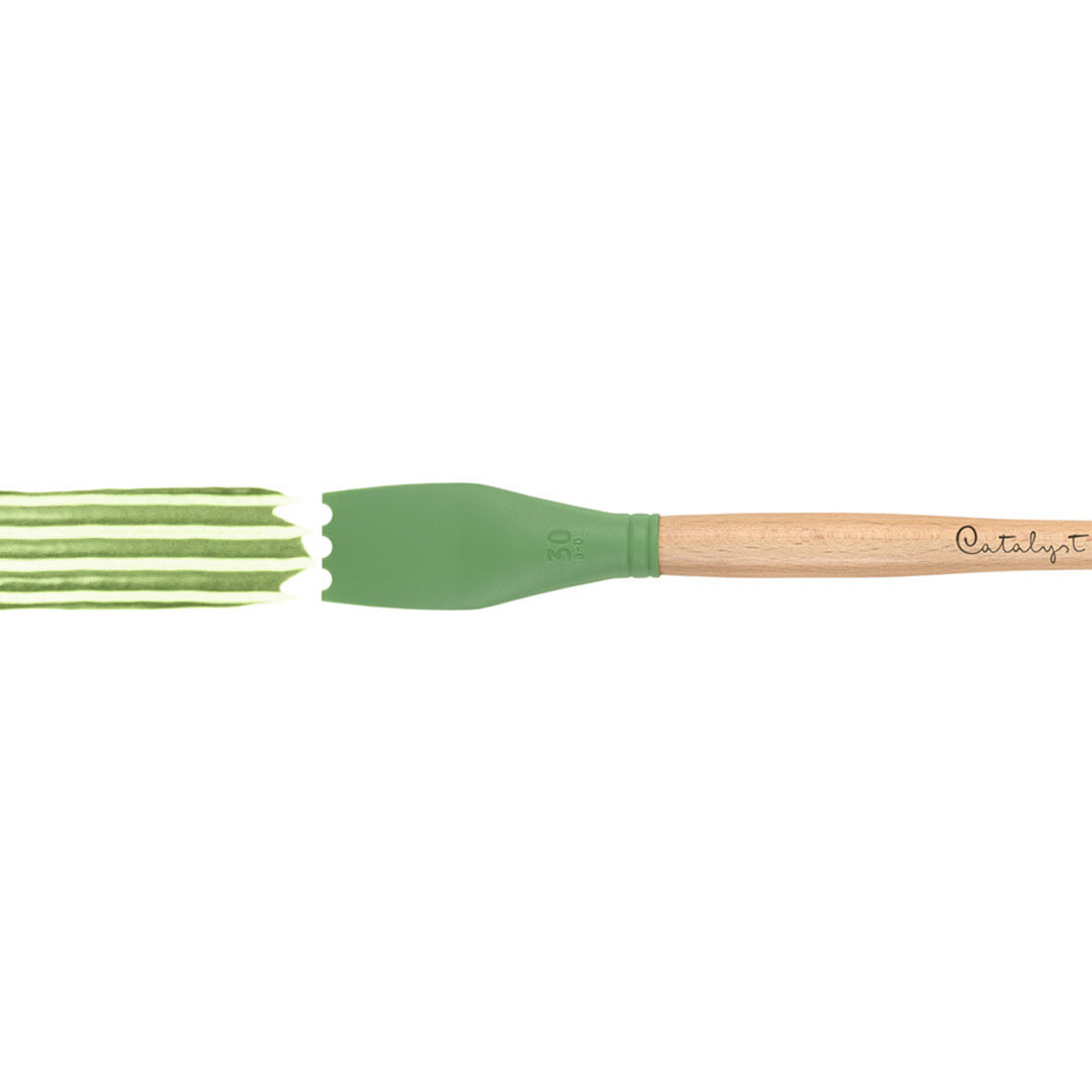 Princeton Brush Catalyst™ Blade silikoninis tapybos įrankis, žalios spalvos, No. 3