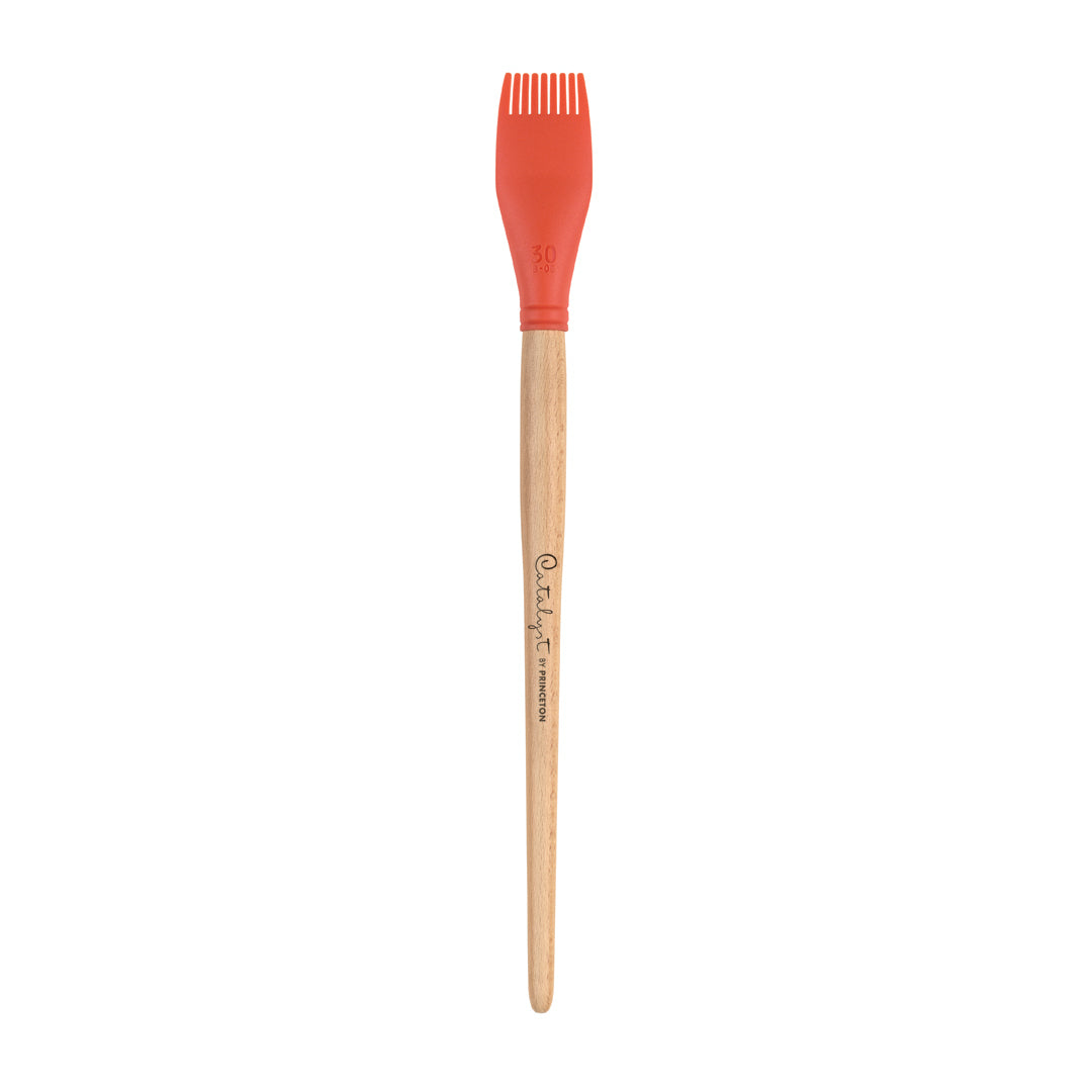 Princeton Brush Catalyst™ Blade silikoninis tapybos įrankis, oranžinės spalvos, No. 5