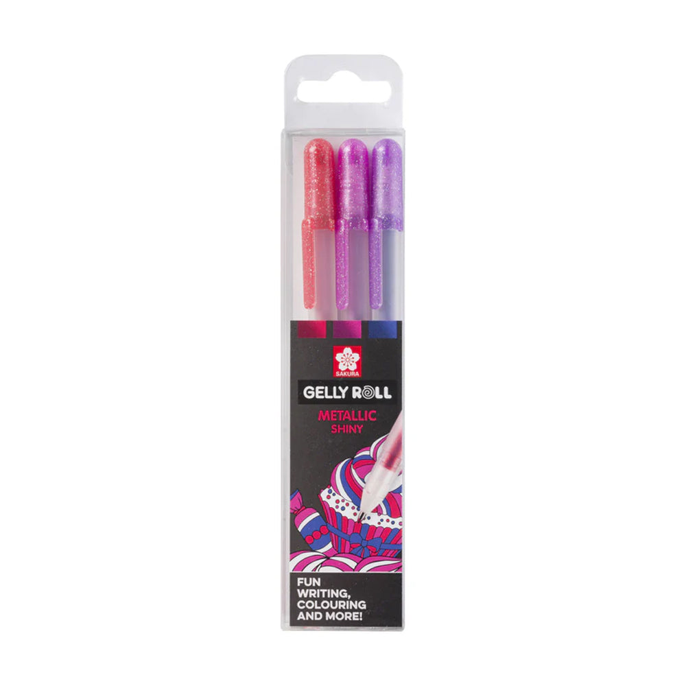Sakura Gelly Roll gelinių tušinukų rinkinys Metallic Sweets, 3 spalvos