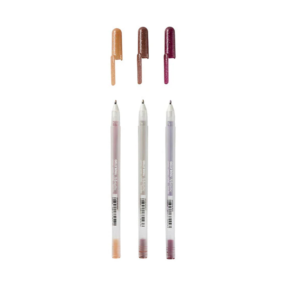 Sakura Gelly Roll gelinių tušinukų rinkinys Metallic Nature, 3 spalvos