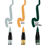 AK Interactive Real Colors Markers WWII Axis Squiggle Camouflage Cockpit Colors rinkinys, 3 markeriai