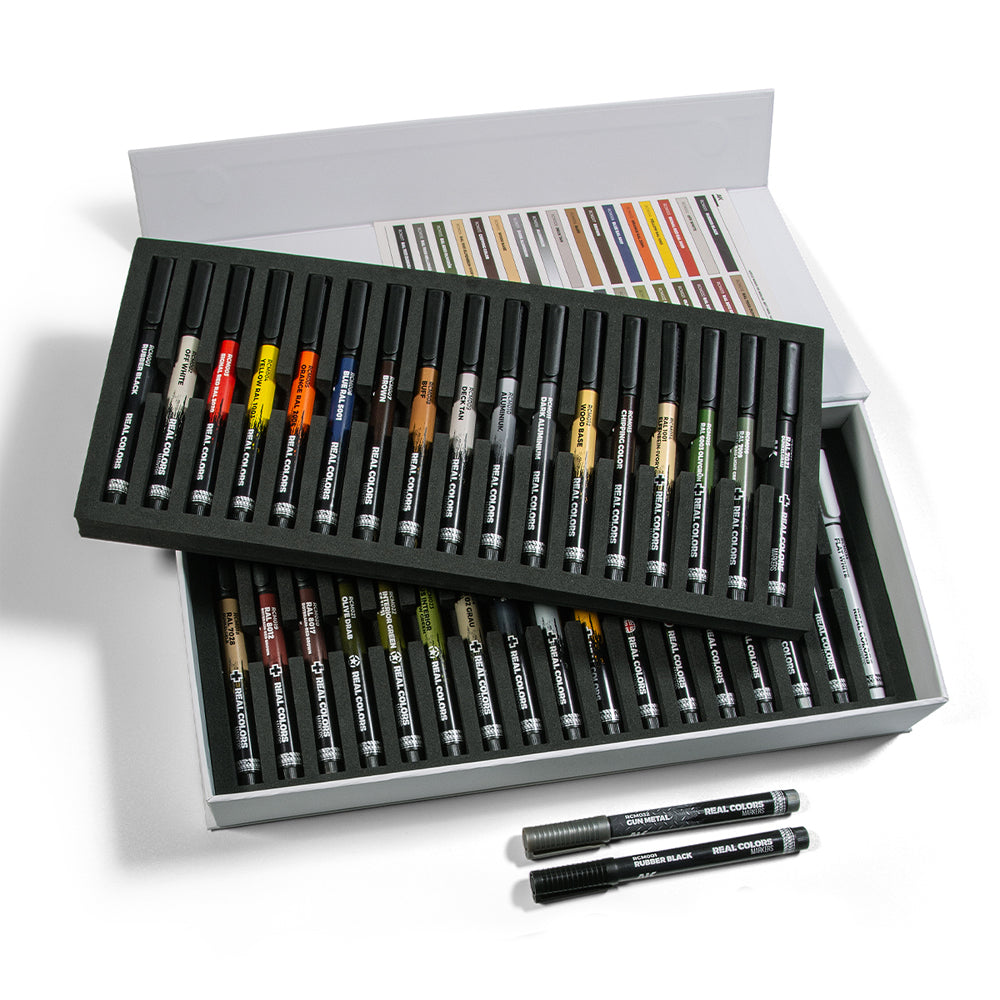 AK Interactive Special Box Real Colors Markers, 34 pcs.