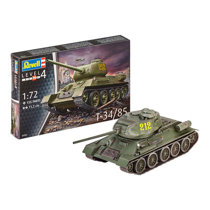 Revell T-34/85 sovietinio tanko surenkamas modelis, 1:72