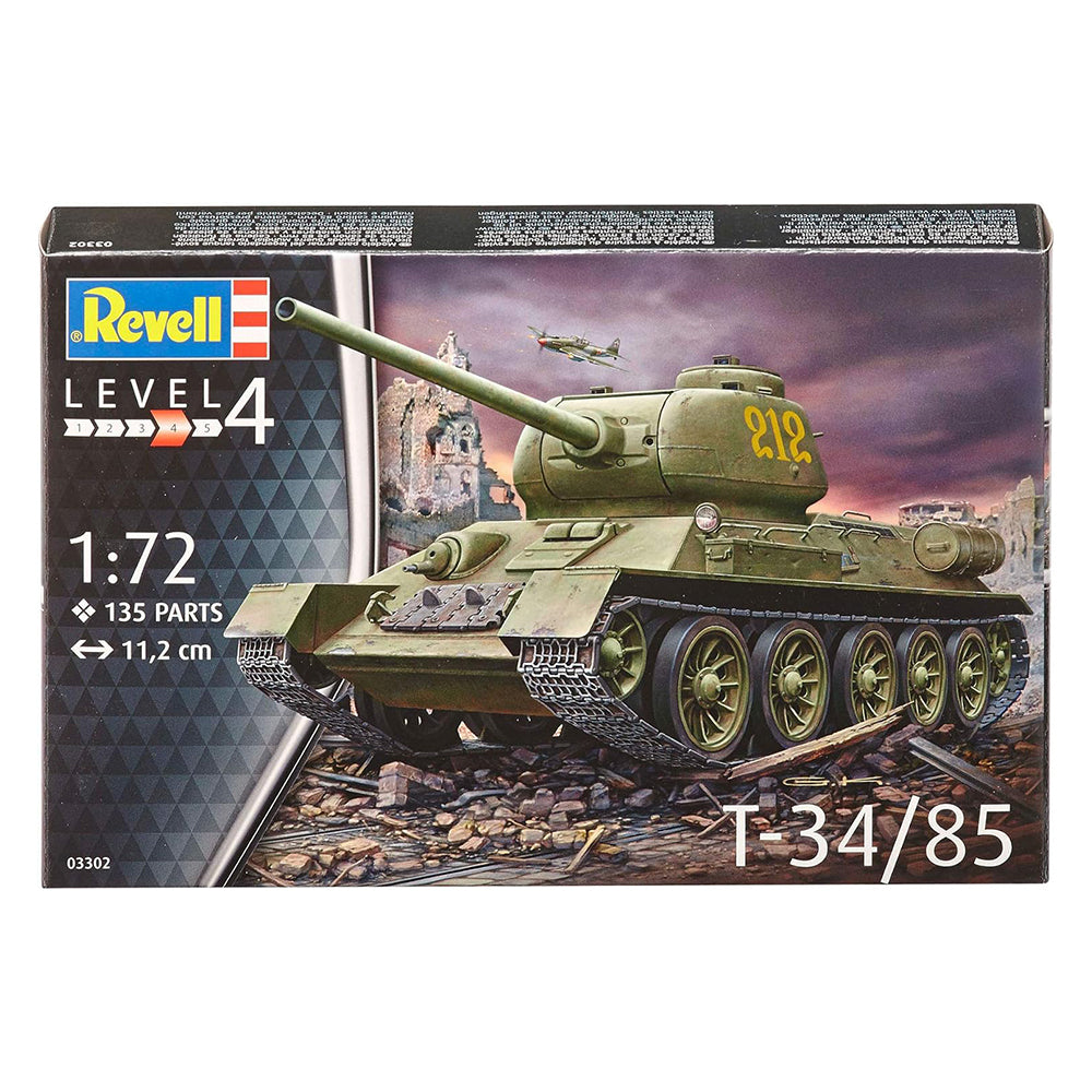 Revell T-34/85 Soviet Tank Model Kit, 1:72