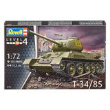 Revell T-34/85 Soviet Tank Model Kit, 1:72