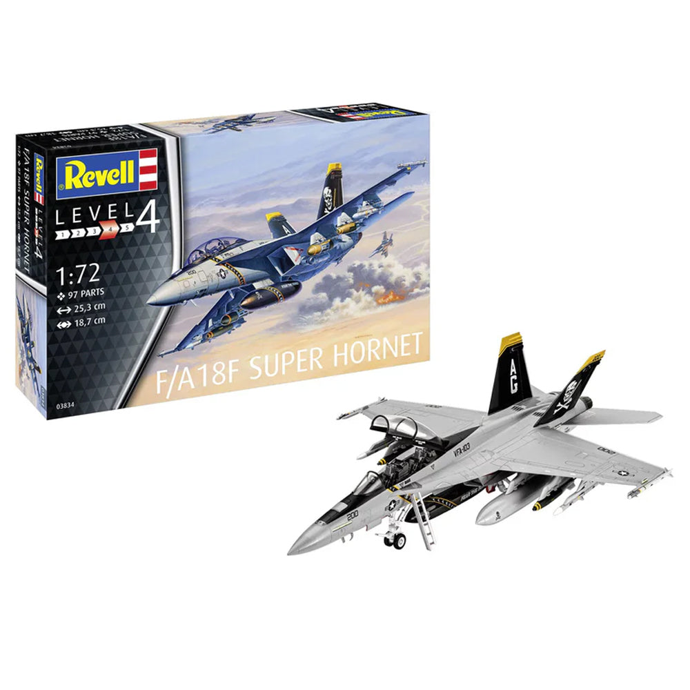 Revell F-A-18F Super Hornet lėktuvo surenkamas modelis, 1:72