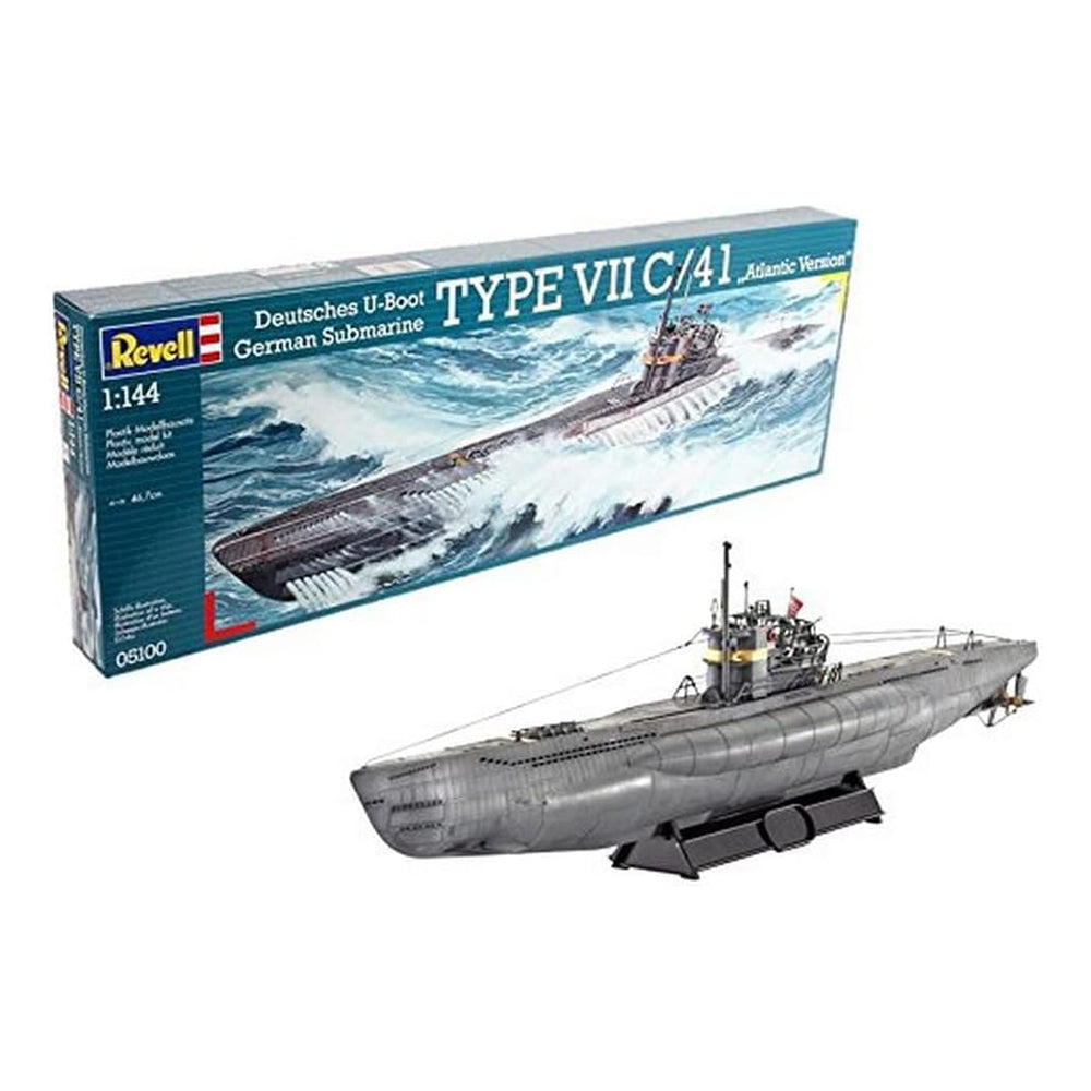 Revell TYPE VII C/41 Atlantic Version povandeninio laivo surenkamas modelis, 1:144