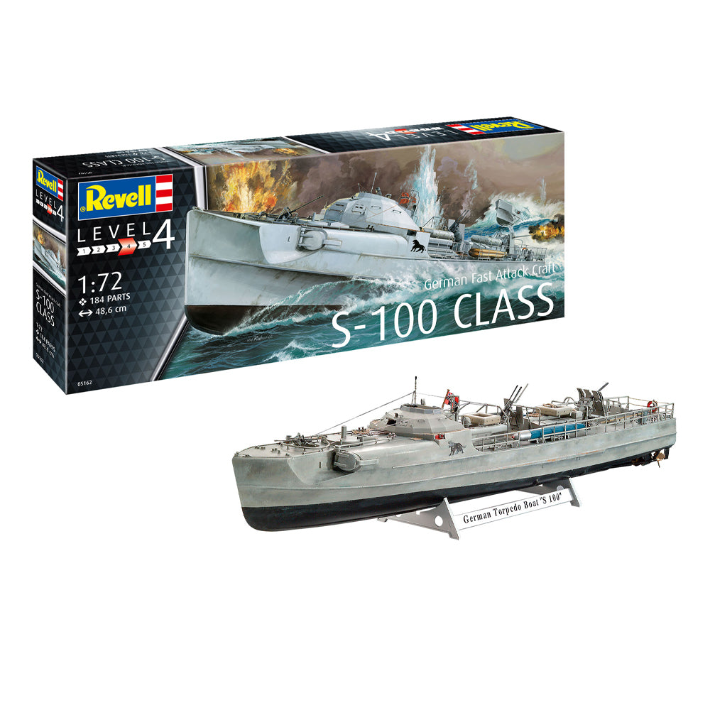 Revell German Fast Attack Craft S-100 surenkamas modelis, 1:72