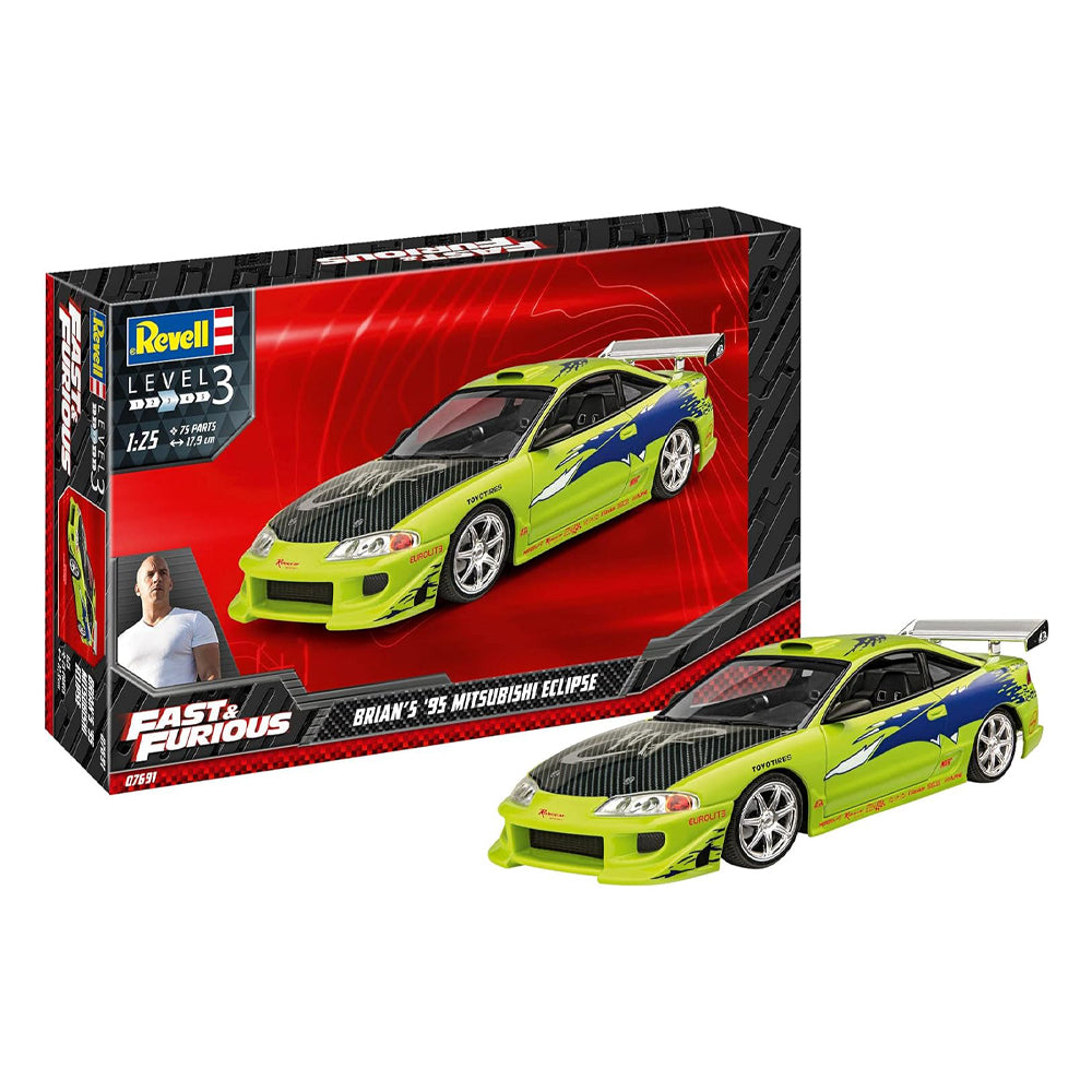 Revell Fast & Furious Brian's 1995 Mitsubishi Eclipse Model Kit, 1:25