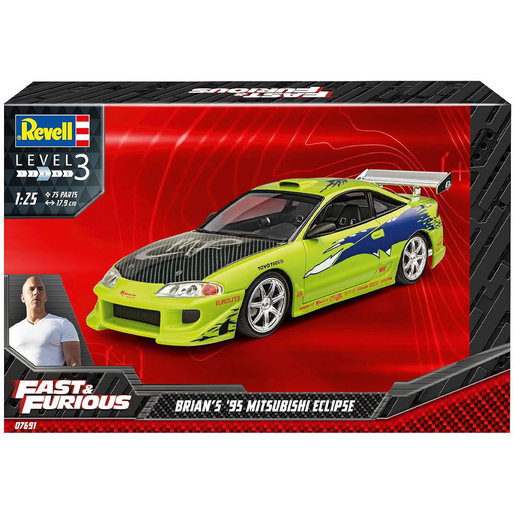 Revell Fast & Furious Brian's 1995 Mitsubishi Eclipse surenkamas modelis, 1:25