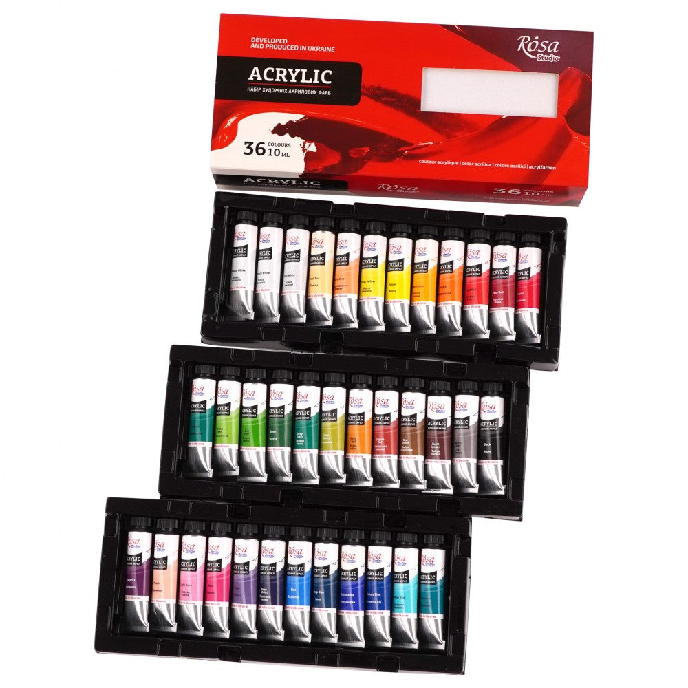 ROSA Studio Acrylic Paint Set, 36x10 ml