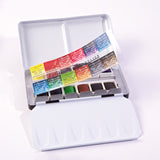 Sennelier Watercolour Set, 12 Colours, Half-Pan