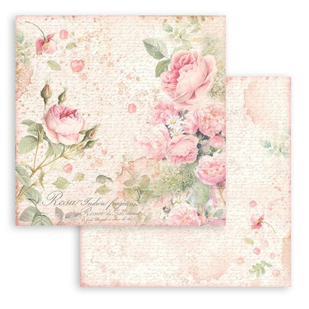 Stamperia Double-Sided Scrapbooking Paper Set - Rose Parfum, 10 units