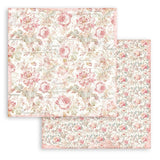 Stamperia Double-Sided Scrapbooking Paper Set - Rose Parfum Backgrounds Selection, 10 units