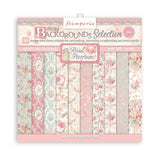 Stamperia Double-Sided Scrapbooking Paper Set - Rose Parfum Backgrounds Selection, 10 units