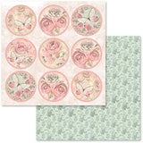 Stamperia Double-Sided Scrapbooking Paper Set - Shabby Rose, 10 units