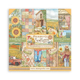 Stamperia Double-Sided Scrapbooking Paper Set - Sunflower Art, 10 units