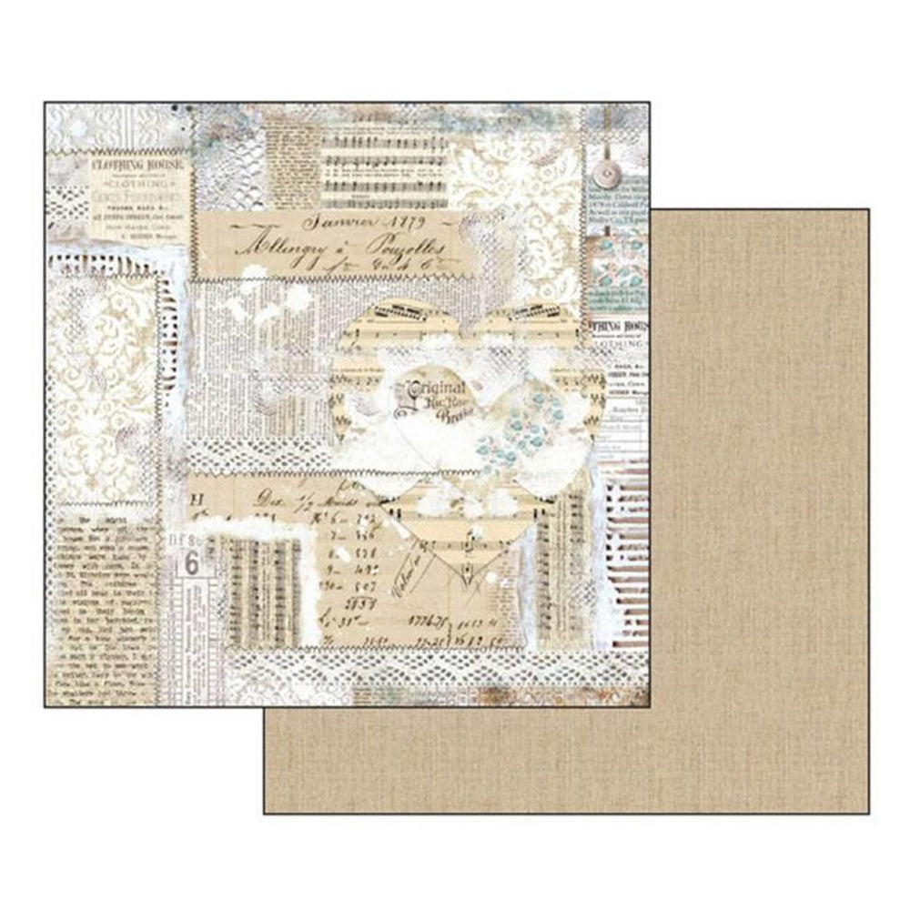 Stamperia Double-Sided Scrapbooking Paper Set - Atelier, 10 units