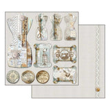 Stamperia Double-Sided Scrapbooking Paper Set - Atelier, 10 units