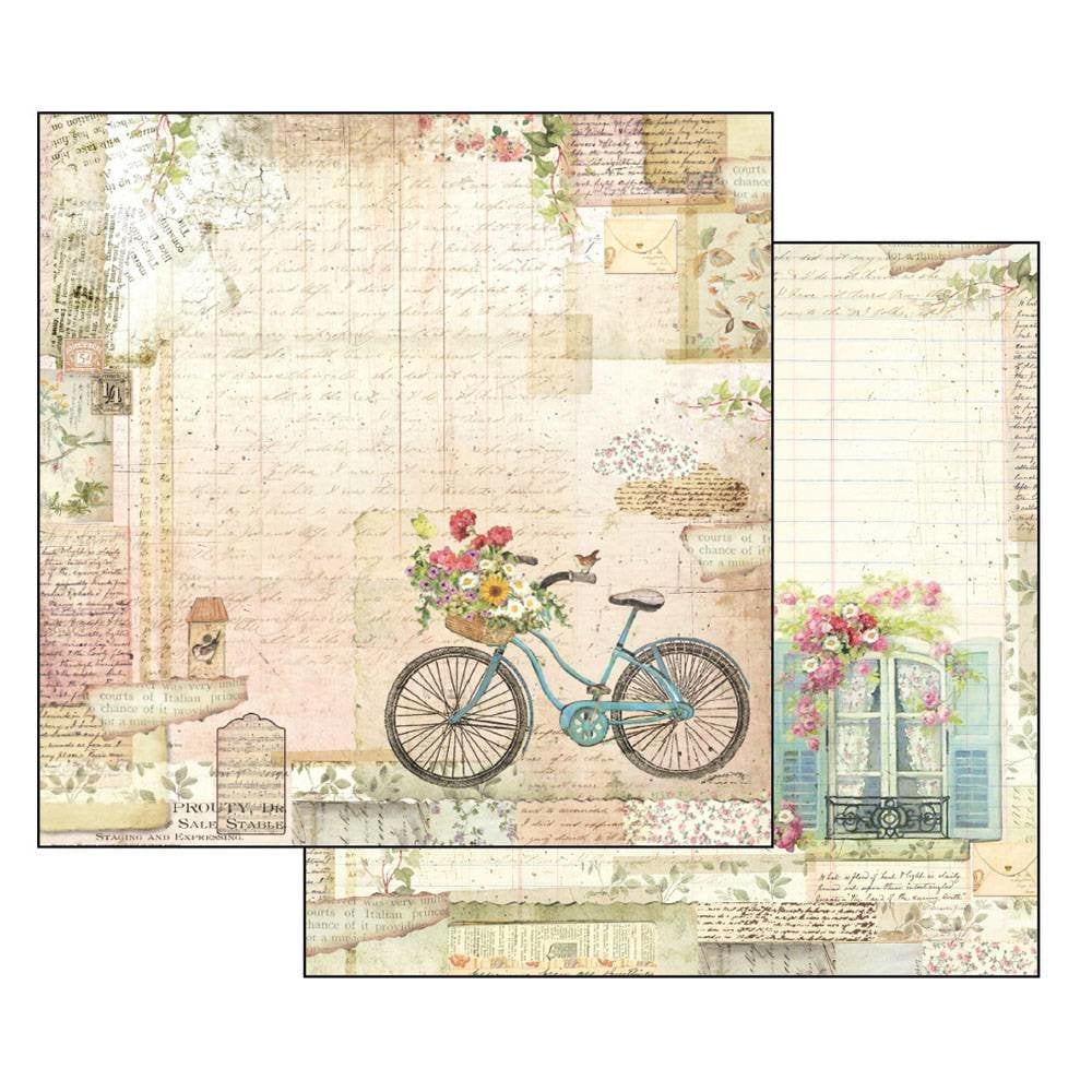 Stamperia Double-Sided Scrapbooking Paper Set - Garden, 10 units