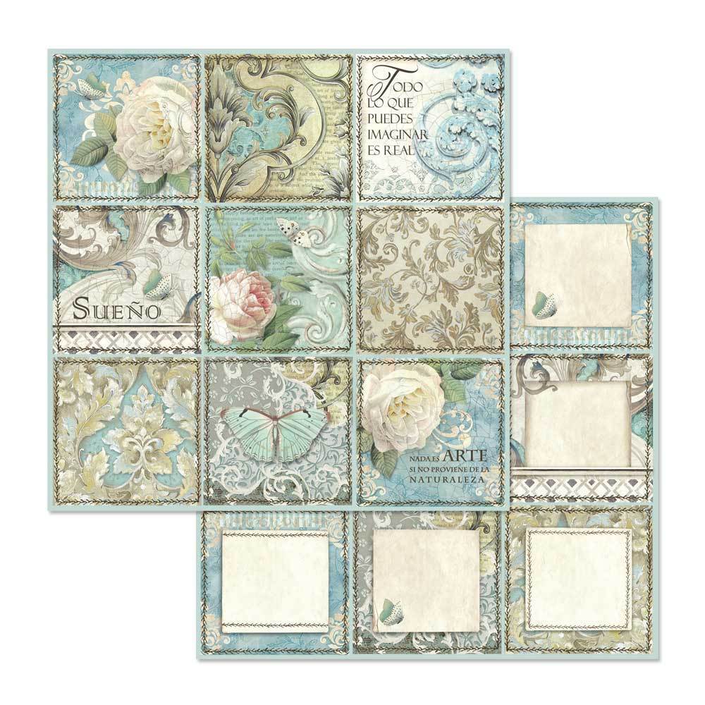 Stamperia Double-Sided Scrapbooking Paper Set - Azulejos, 10 units