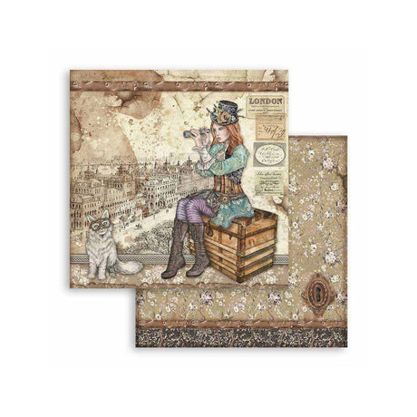 Stamperia Double-Sided Scrapbooking Paper Set - Lady Vagabond, 10 units