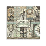 Stamperia Double-Sided Scrapbooking Paper Set - Voyages Fantastiques, 10 units