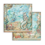 Stamperia Double-Sided Scrapbooking Paper Set - Songs Of The Sea, 10 units