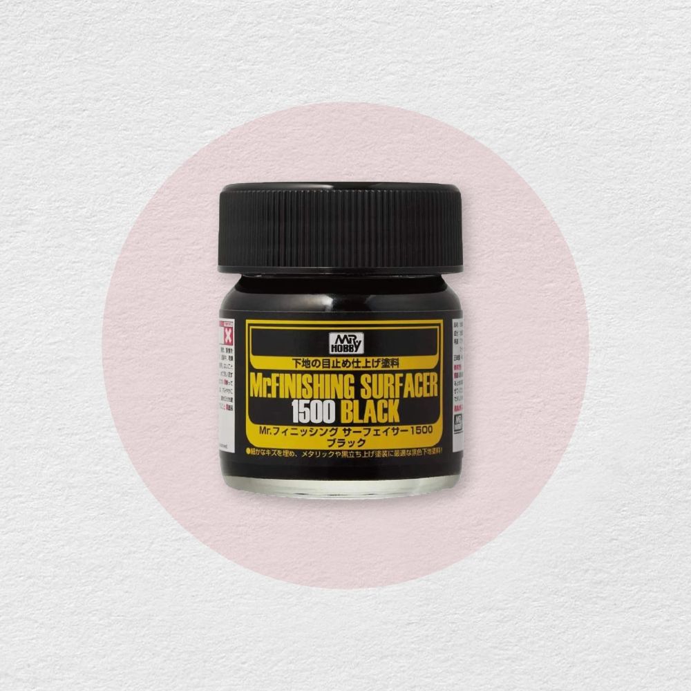 Mr. Finishing Surfacer 1500 Black gruntas, 40 ml