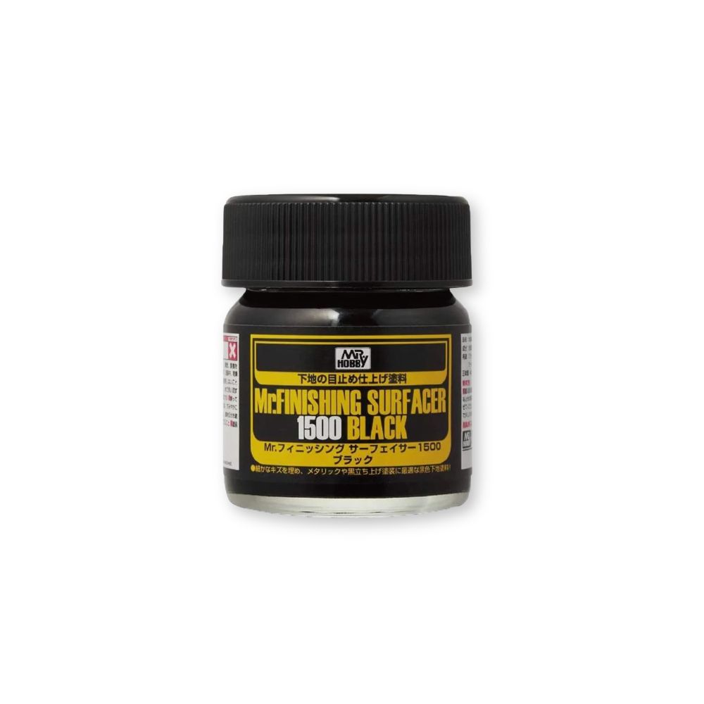 Mr. Finishing Surfacer 1500 Black gruntas, 40 ml