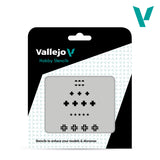 Vallejo Hobby Stencils - įvairūs Vokietijos Antrojo pasaulinio karo tankų žymių trafaretai