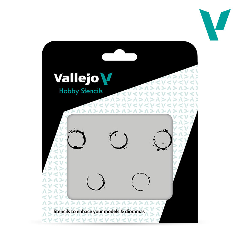 Vallejo Hobby Stencils - alyvos statinių žymių trafaretai