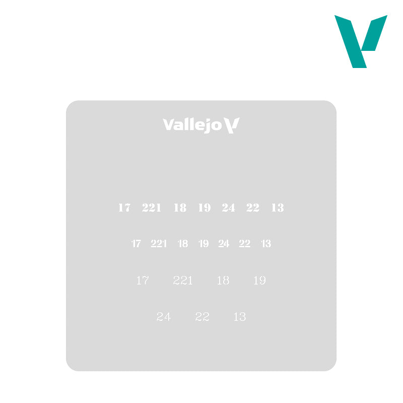 Vallejo Hobby Stencils - Antrojo pasaulinio karo sovietų skaičių trafaretai