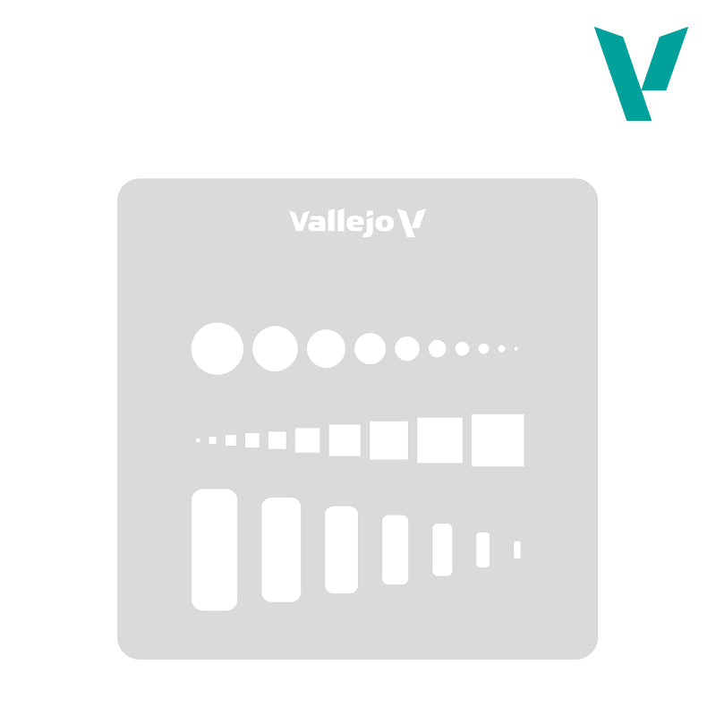Vallejo Hobby Stencils - prieigos liukų trafaretai