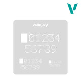 Vallejo Hobby Stencils - skaitmeniniai skaičiai