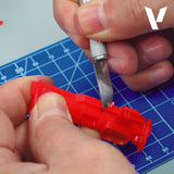 Vallejo išlenkti peiliukai nr. #10, 5 vnt. rinkinys