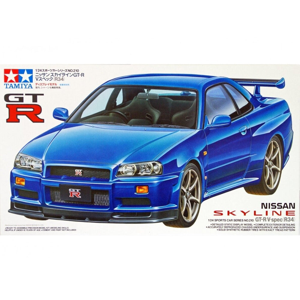 Tamiya Nissan Skyline GT-R V Spec (R34) surenkamas modelis, 1:24