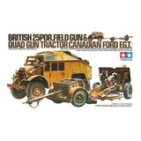 Tamiya British 25PDR Gun Quad Tractor surenkamas modelis, 1:35