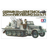 Tamiya German 8ton Semi Track 20 mm Flakvierling Sd.Kfz. 7/1 Scale Model, 1:35