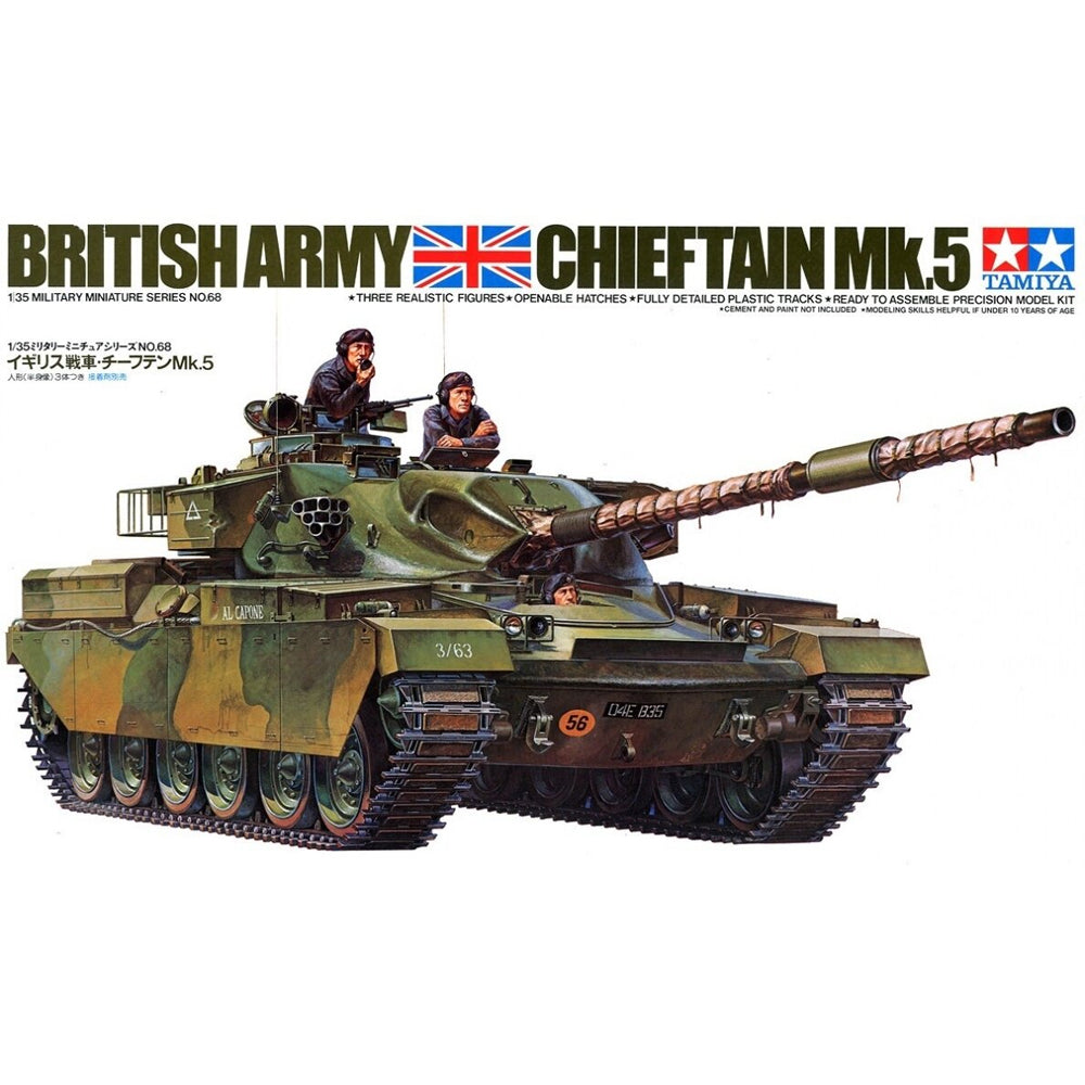 Tamiya British Chieftain Mk.V Tank Scale Model, 1:35